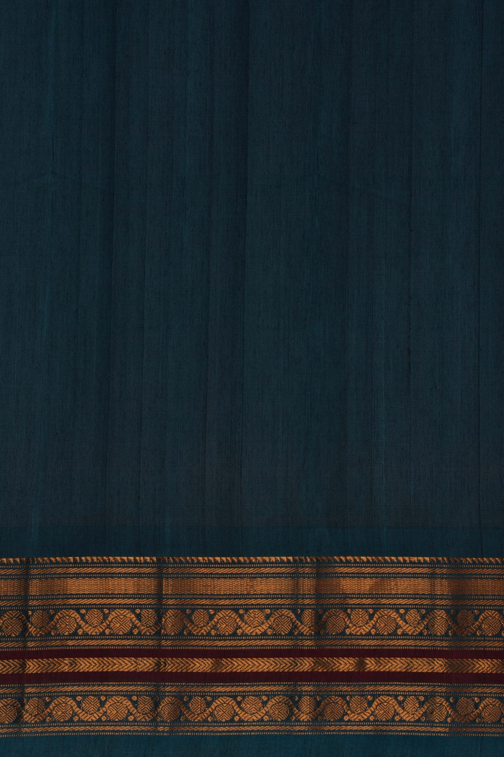 Image of Gadwal Cotton Silk Moss Green Saree